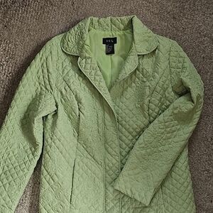 R.q.t. Green Quilted Women's Lightweight Jacket Medium